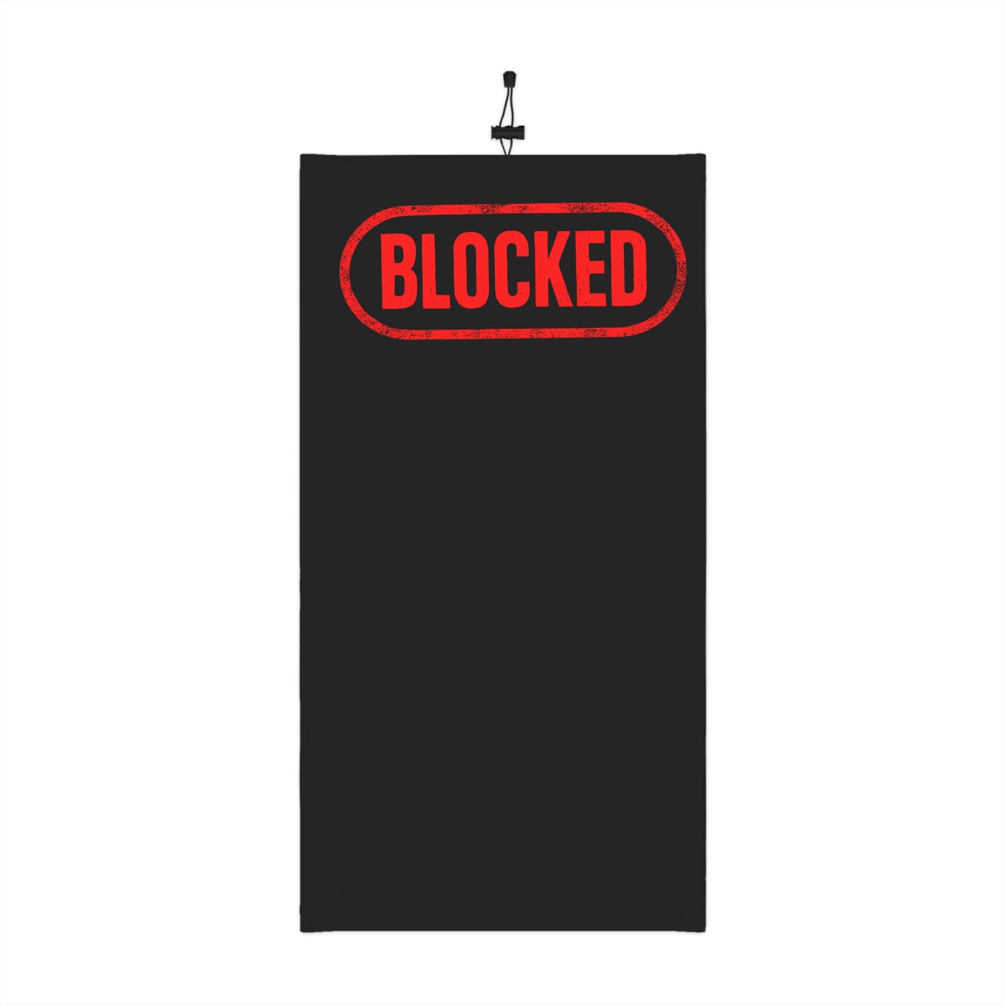 BLOCKED Neck Gaiter — DontFollowBack™ Winter Face Cover & Drawstring Scarf