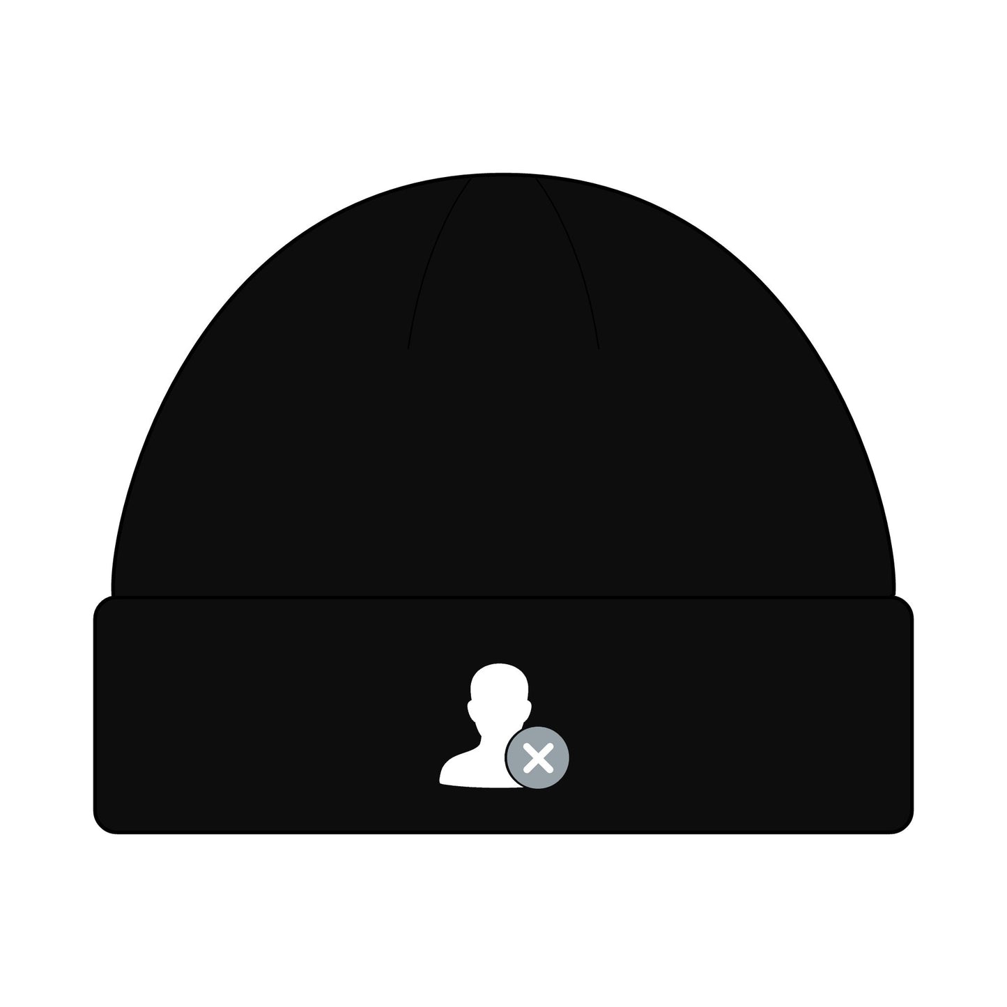 DontFollowBack™ Classic Logo Cuff Beanie — Unisex Knit Hat for All Seasons | Perfect Gift for Winter, Beanie Hat, Custom Knit Cap, Outdoor Accessories, Casual Style