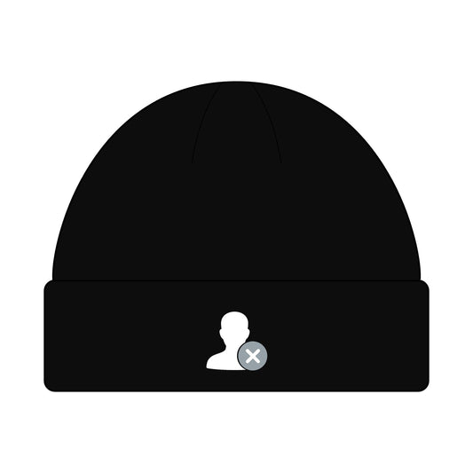 DontFollowBack™ Classic Logo Cuff Beanie — Unisex Knit Hat for All Seasons | Perfect Gift for Winter, Beanie Hat, Custom Knit Cap, Outdoor Accessories, Casual Style
