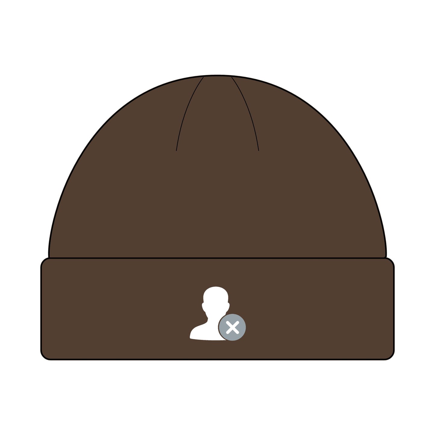 DontFollowBack™ Classic Logo Cuff Beanie — Unisex Knit Hat for All Seasons | Perfect Gift for Winter, Beanie Hat, Custom Knit Cap, Outdoor Accessories, Casual Style