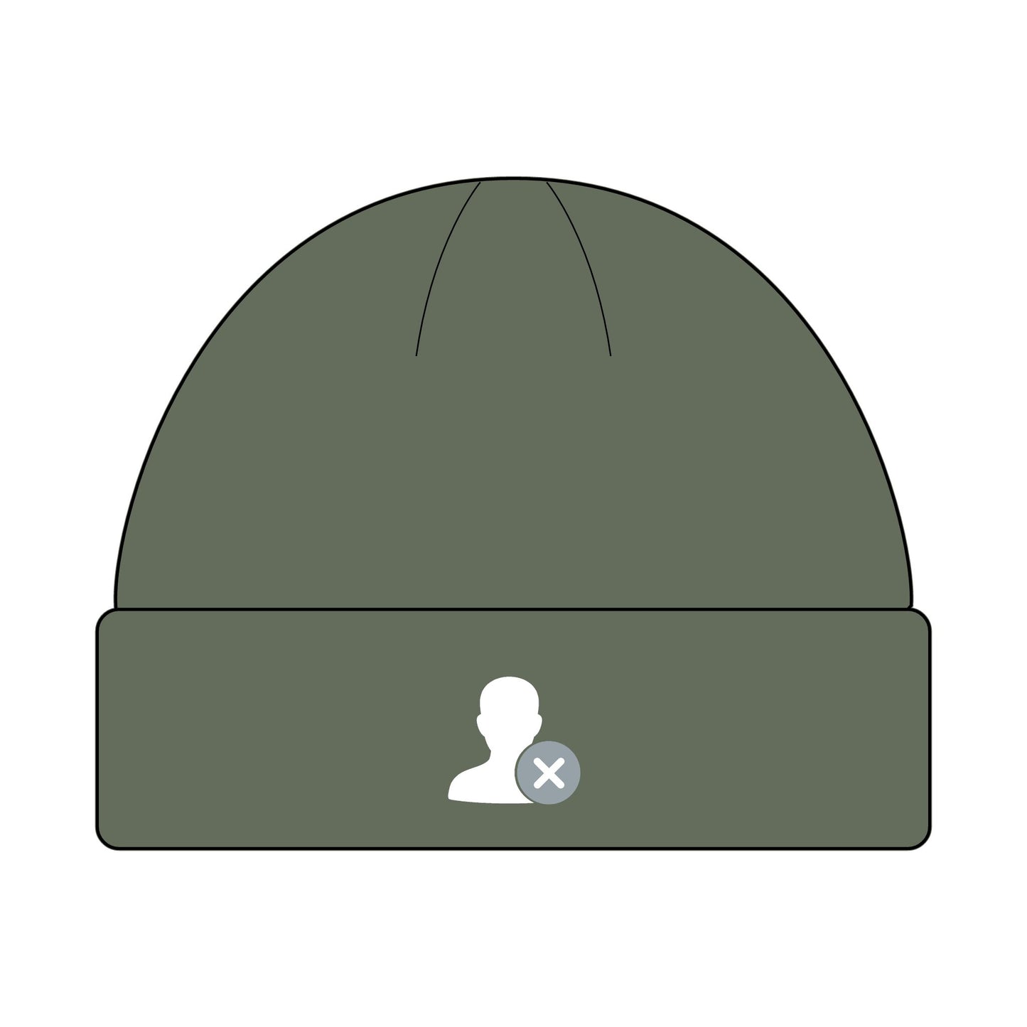 DontFollowBack™ Classic Logo Cuff Beanie — Unisex Knit Hat for All Seasons | Perfect Gift for Winter, Beanie Hat, Custom Knit Cap, Outdoor Accessories, Casual Style
