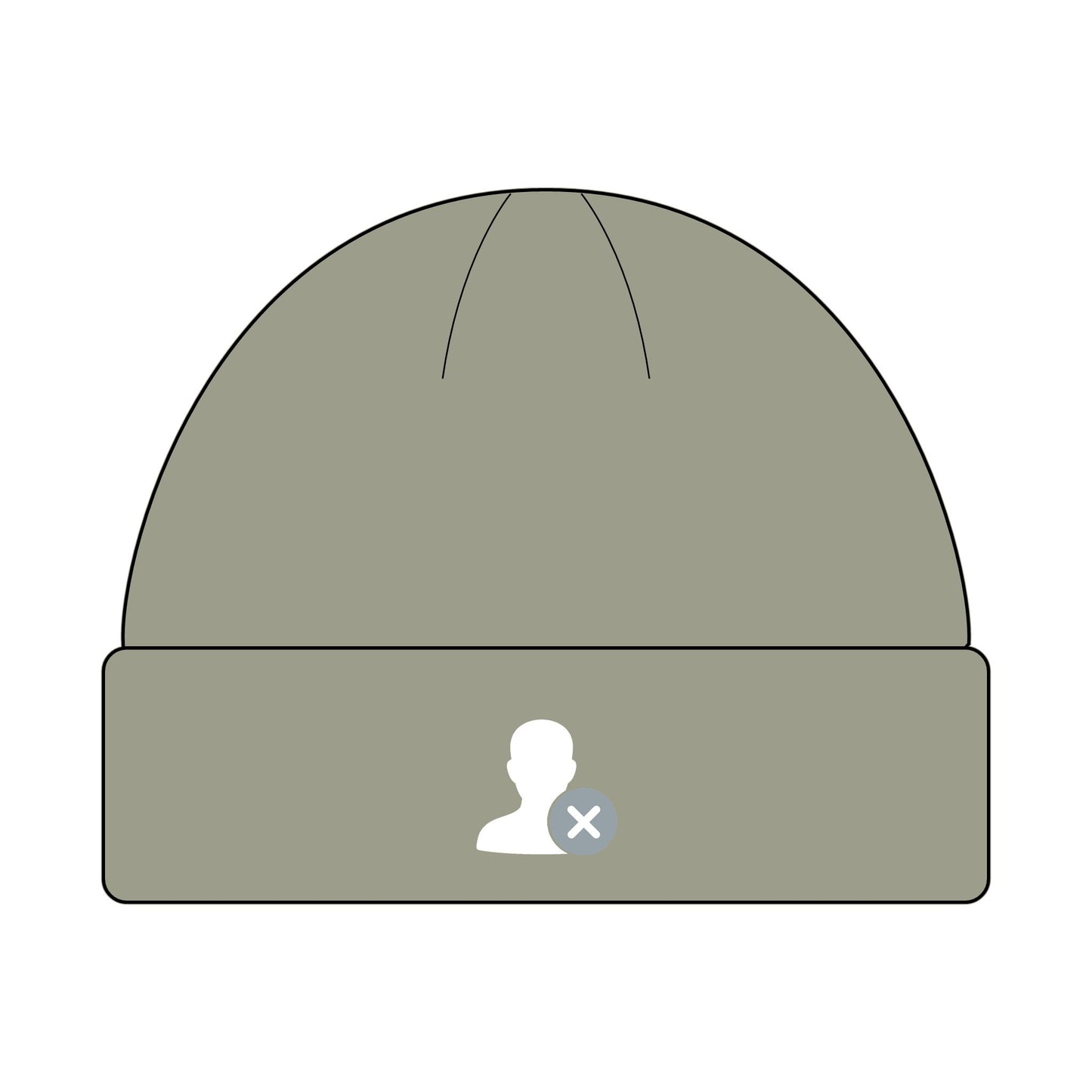 DontFollowBack™ Classic Logo Cuff Beanie — Unisex Knit Hat for All Seasons | Perfect Gift for Winter, Beanie Hat, Custom Knit Cap, Outdoor Accessories, Casual Style