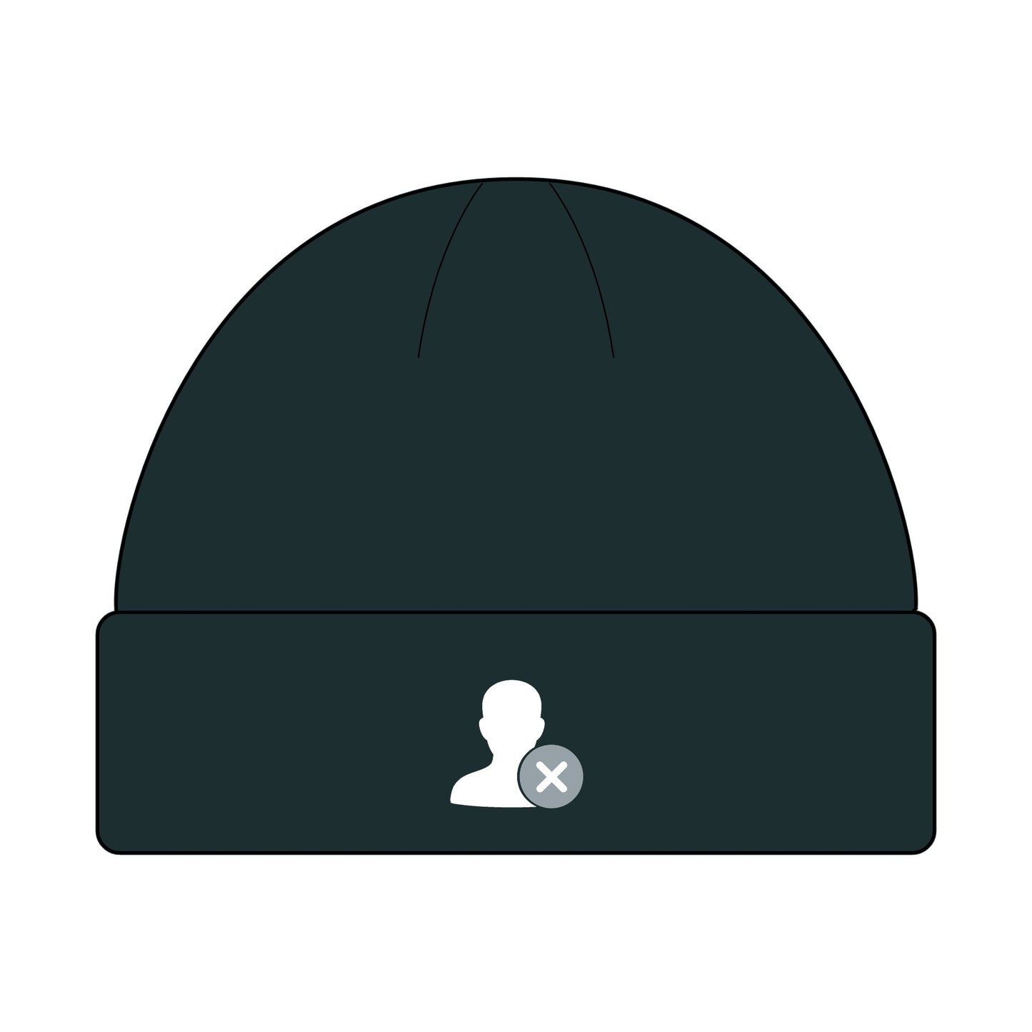 DontFollowBack™ Classic Logo Cuff Beanie — Unisex Knit Hat for All Seasons | Perfect Gift for Winter, Beanie Hat, Custom Knit Cap, Outdoor Accessories, Casual Style