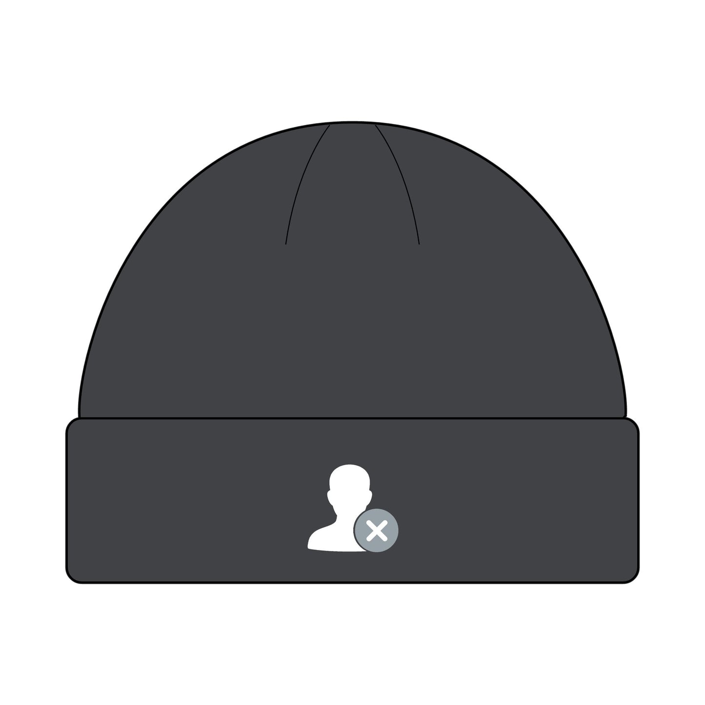 DontFollowBack™ Classic Logo Cuff Beanie — Unisex Knit Hat for All Seasons | Perfect Gift for Winter, Beanie Hat, Custom Knit Cap, Outdoor Accessories, Casual Style