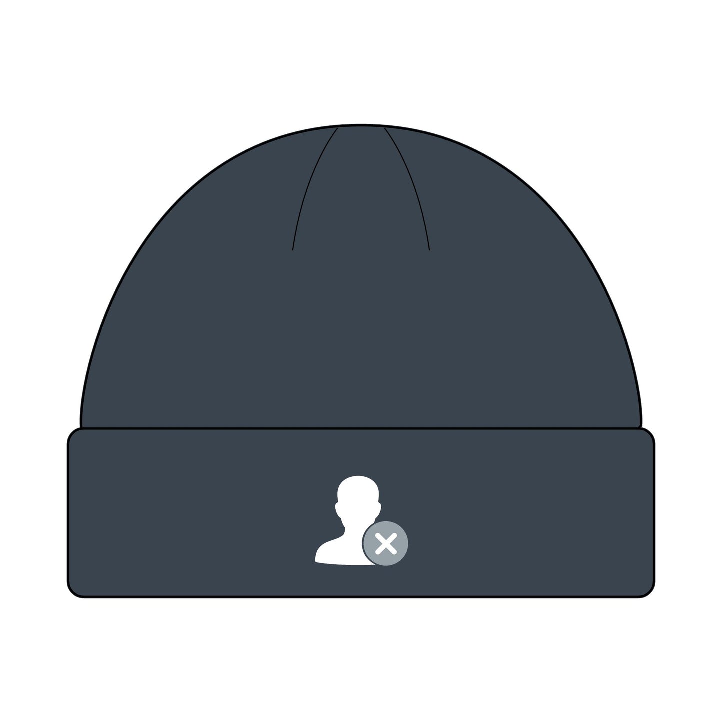 DontFollowBack™ Classic Logo Cuff Beanie — Unisex Knit Hat for All Seasons | Perfect Gift for Winter, Beanie Hat, Custom Knit Cap, Outdoor Accessories, Casual Style